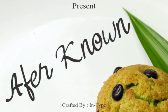 After Known: A Playful Script Font for Crafters