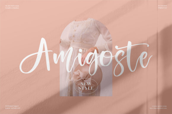 Amigoste: A Graceful Script Font for Editors