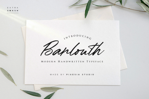Barlouth: A Script Font for Elegant Web Design