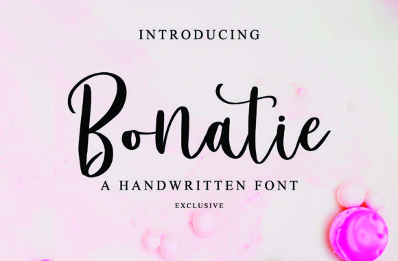 Bonatie: A Playful Script Font for Editorial Design