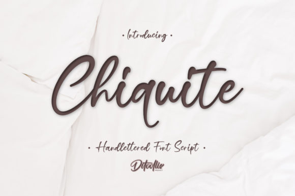 Chiquite Font: A Playful Script for Branding