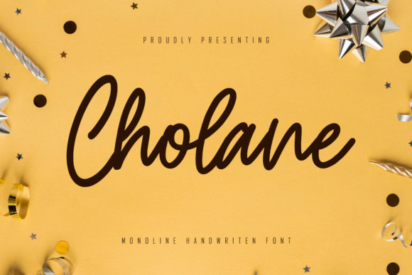Cholane: An Elegant Script Font for Makers