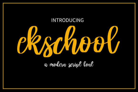 Ekschool Font: Elevate Your Brand Identity