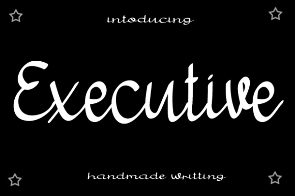 Executive: A Handwritten Font for Editorial Grace