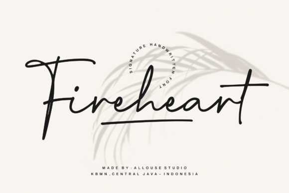Fireheart: A Playful Script Font for Editorial Design