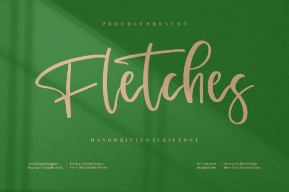 Fletches: A Refined Script Font for Web Design