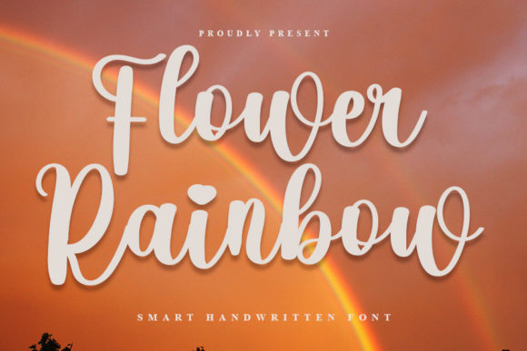 Flower Rainbow: A Playful Script Font for Editors