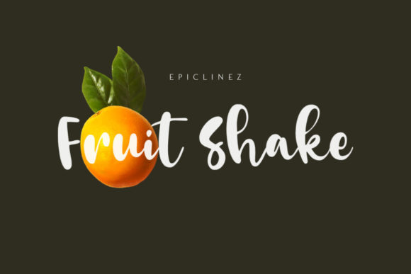 Fruit Shake Font: A Whimsical Script for Playful Brands