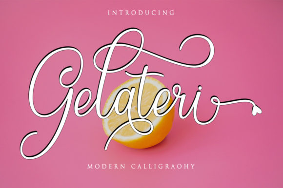 Gelateri Script Font for Crafters