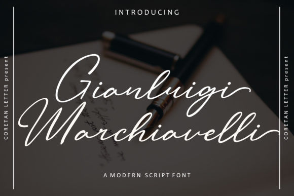Gianluigi Marchiavelli: A Delicate Script Font for Web Design