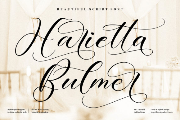 Harietta Bulmer: A Refined Script Font for Elegant Brands
