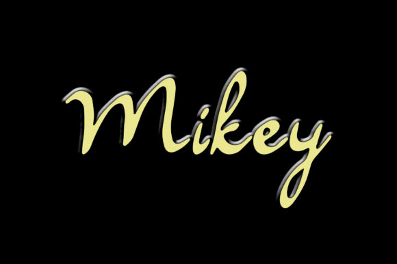 Mikey: A Refined Script Font for Editorial Design