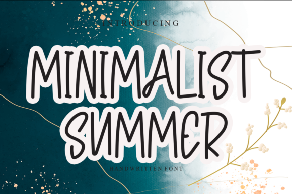 Minimalist Summer: A Whimsical Script Font for Web Design