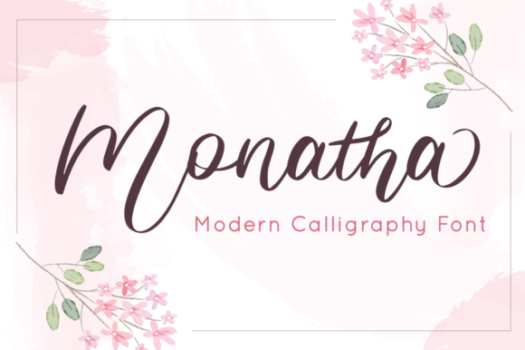 Monatha: An Elegant Script Font for Editorial Design