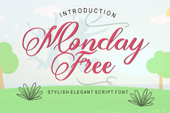 Monday Free Script Font for Makers