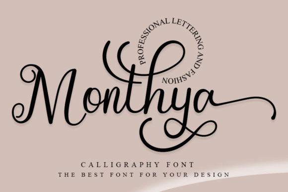 Monthya: A Romantic Script Font for Crafters