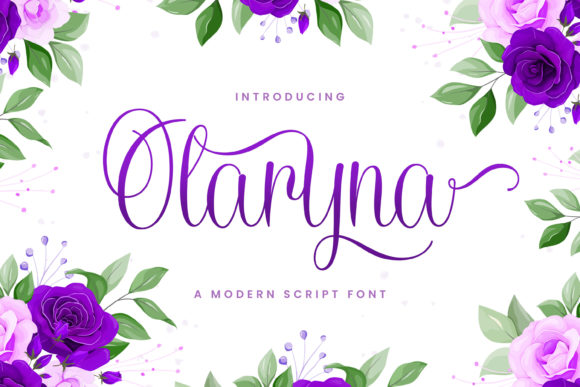 Olaryna: A Script Font for Elegant Branding