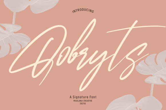 Qobryts: A Delicate Script Font for Makers