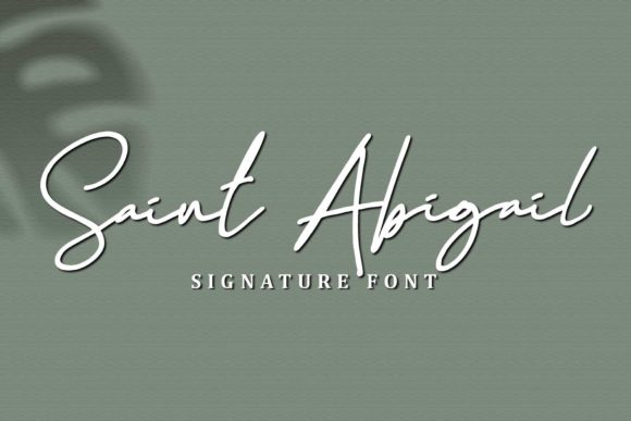 Saint Abigail: A Playful Script Font for Web Design