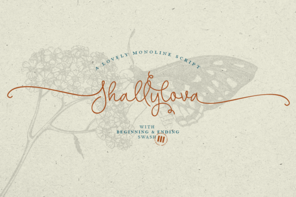 Shallylova: A Delicate Script Font for Makers