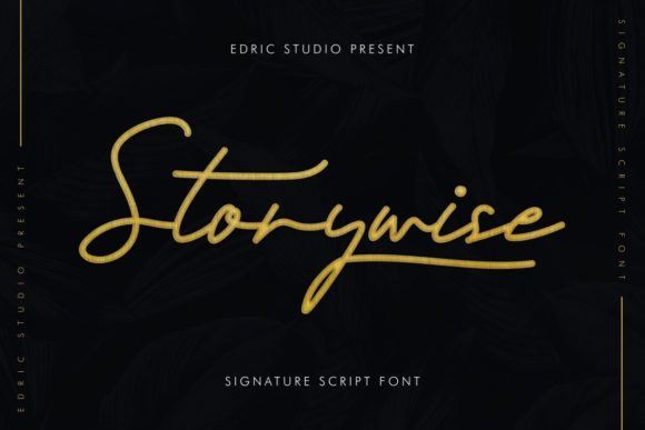 Storywise Font: Elegant Script for Makers