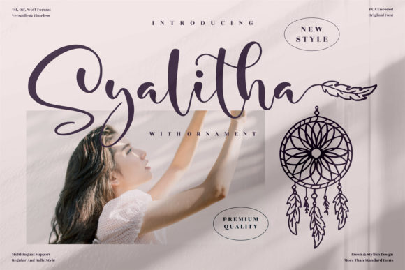 Syalitha: The Elegant Script Font for Crafters
