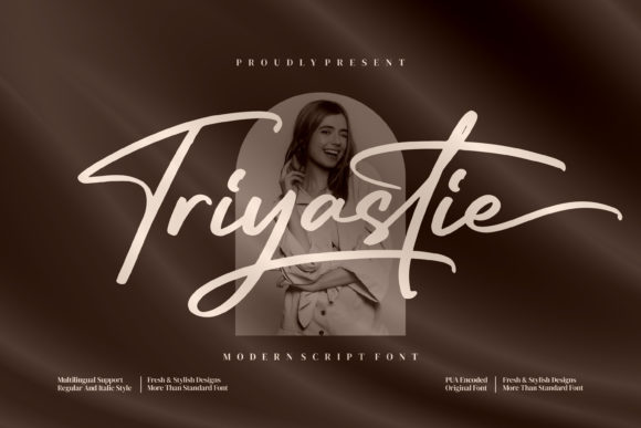 Triyastie: A Script Font for Branding