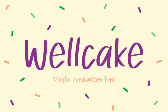 Wellcake: A Playful Script Font for Crafters