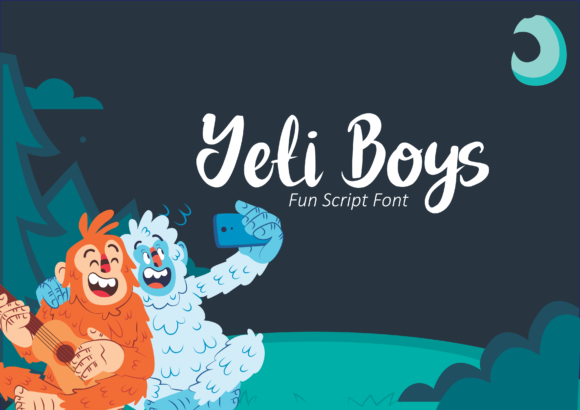 Yeti Boys: A Playful Script Font for Digital Design